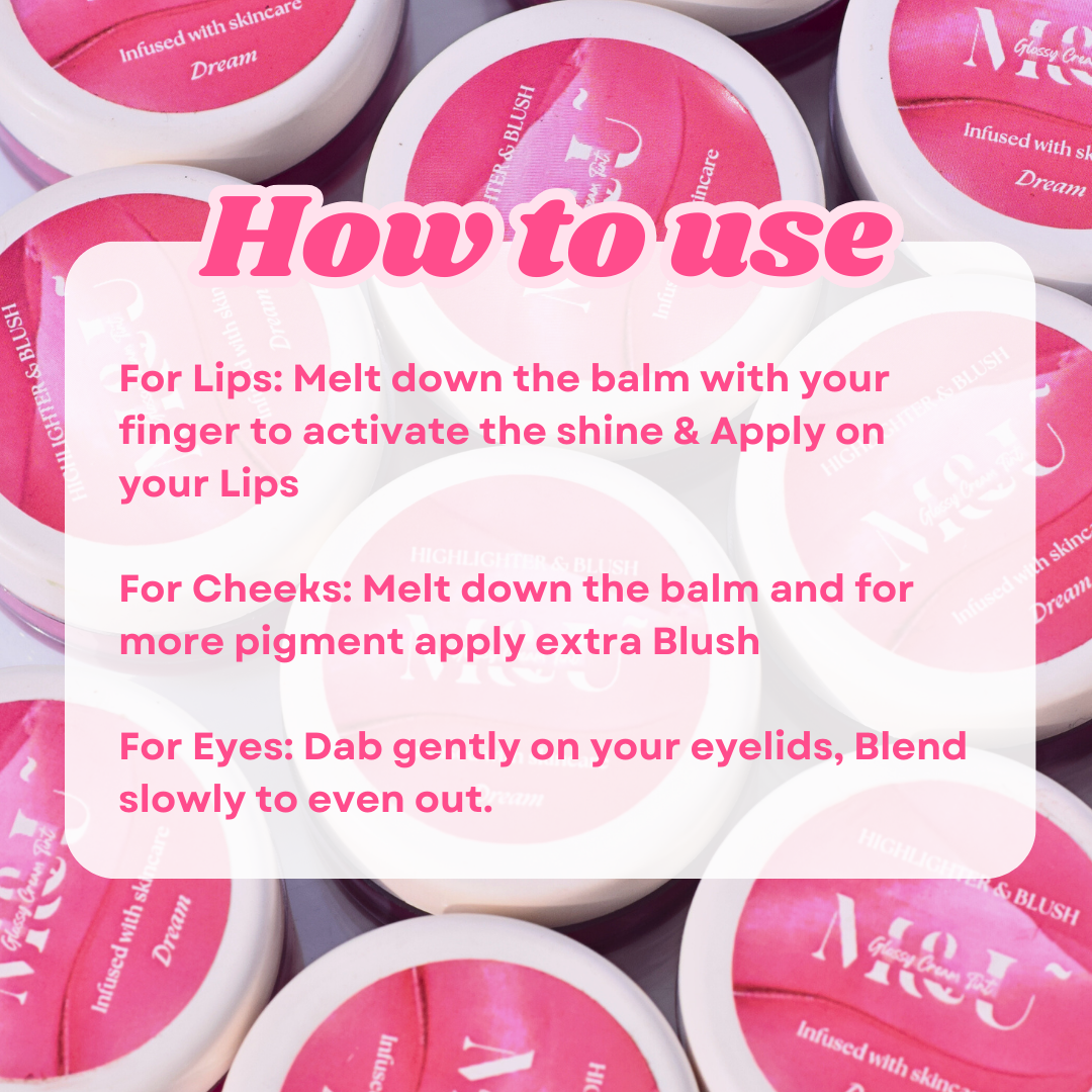 Dream Soft Pink 3-in-1 Glossy Cream Tint (10gm) - M&U Skin and Beauty