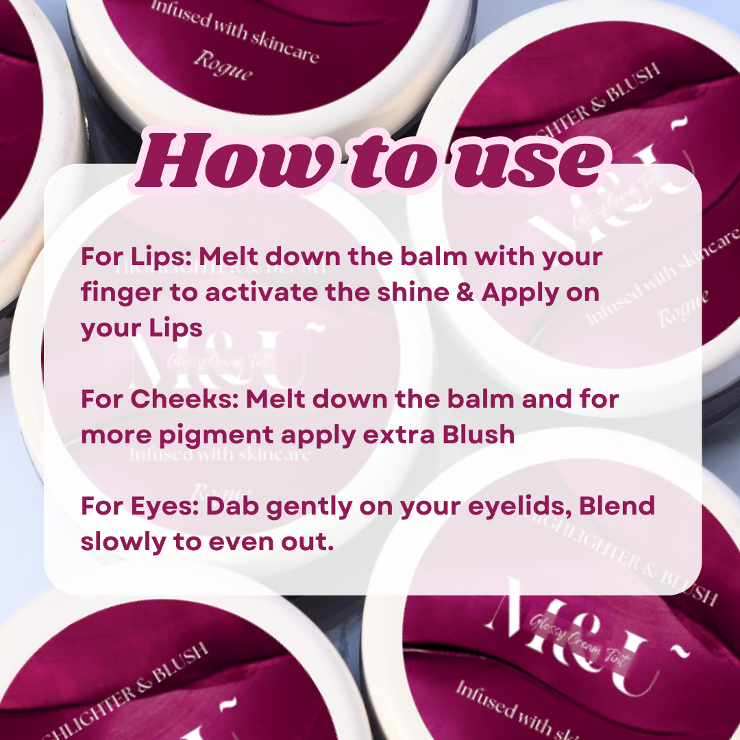 Rouge Purple 3-in-1 Glossy Cream Tint (10gm) - M&U Skin and Beauty