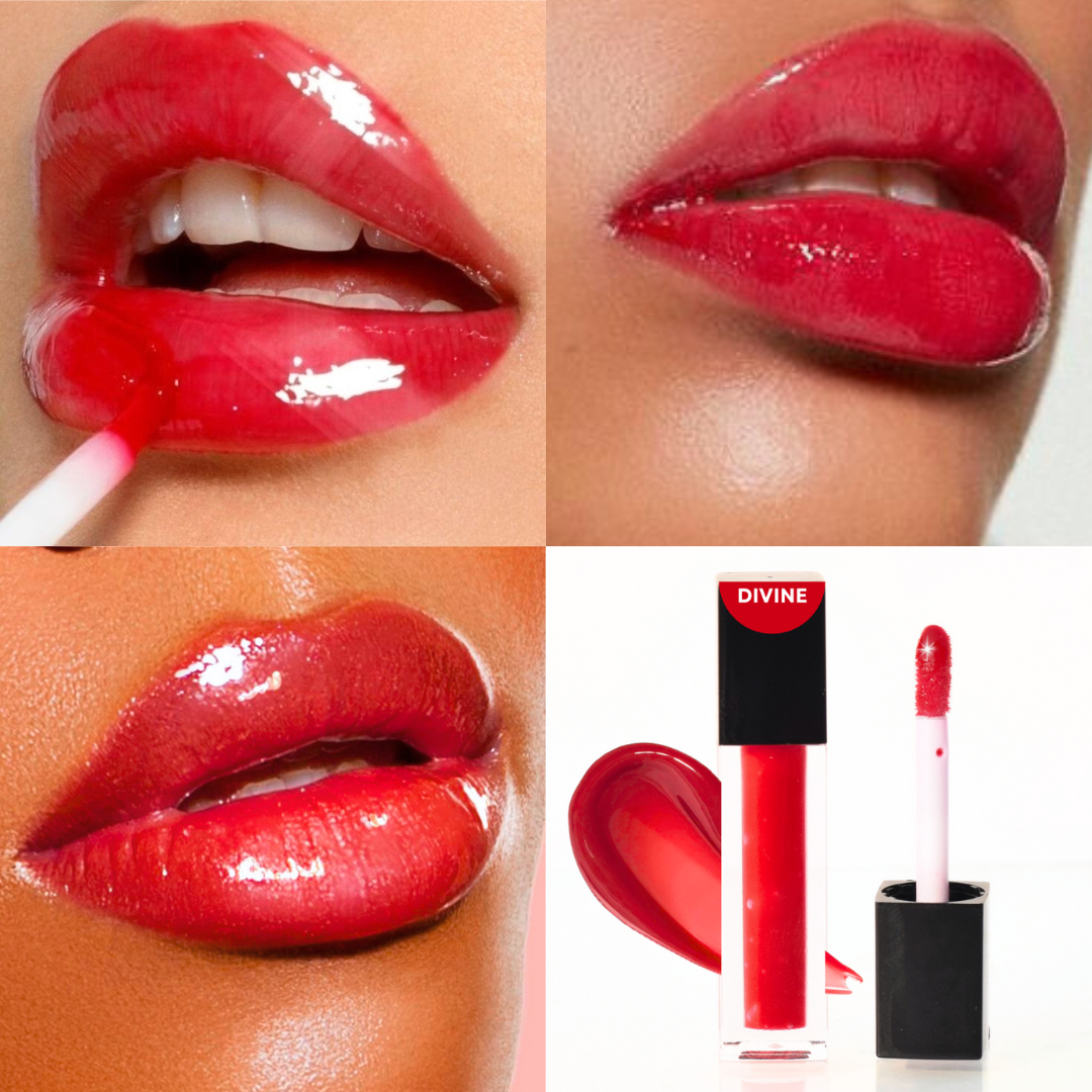 Divine Deep Red Lip Gloss