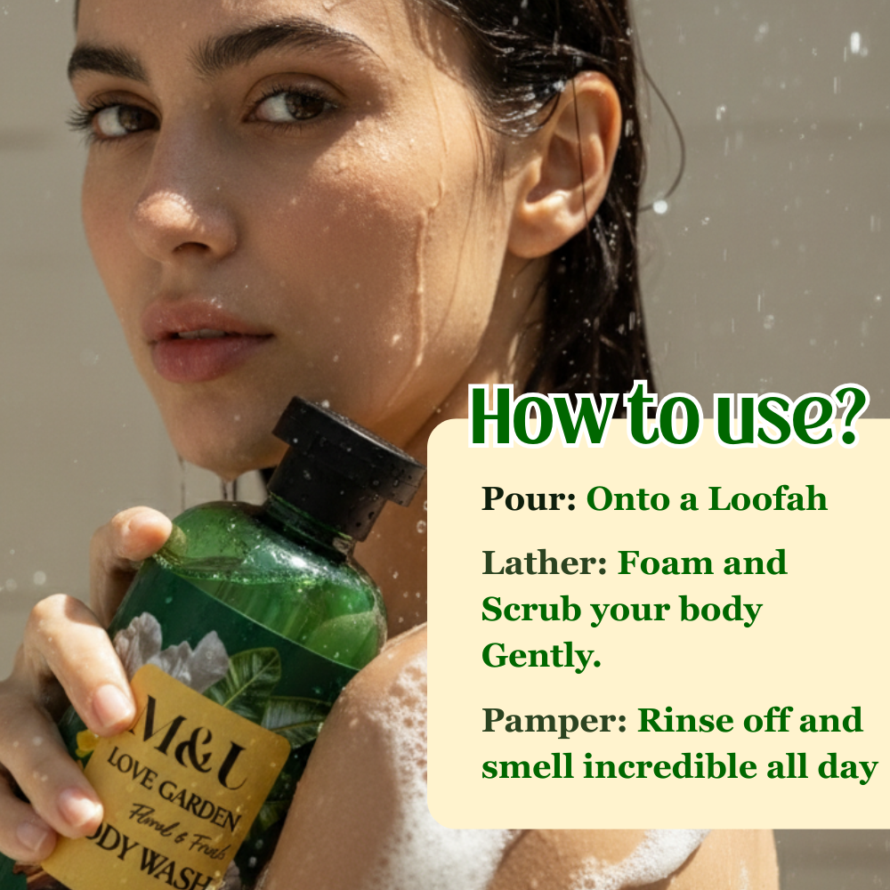 Love Garden Luxury Perfume Body Wash (Fresh & Floral 300ml)