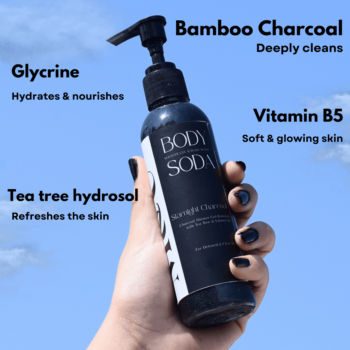 Charcoal Aloe vera body wash combo - M&U Skin and Beauty