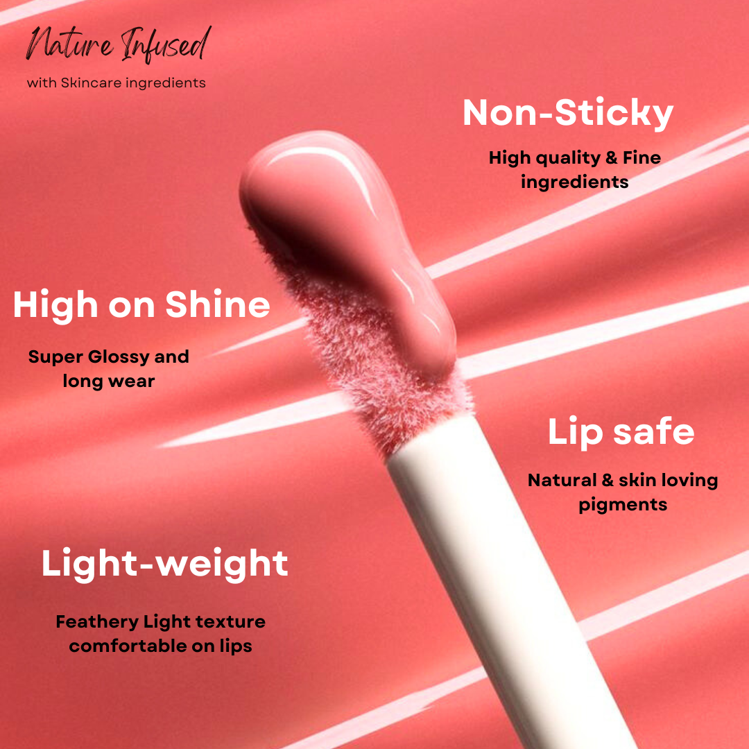 Fearless Peach Pink Lip Gloss - M&U Skin and Beauty