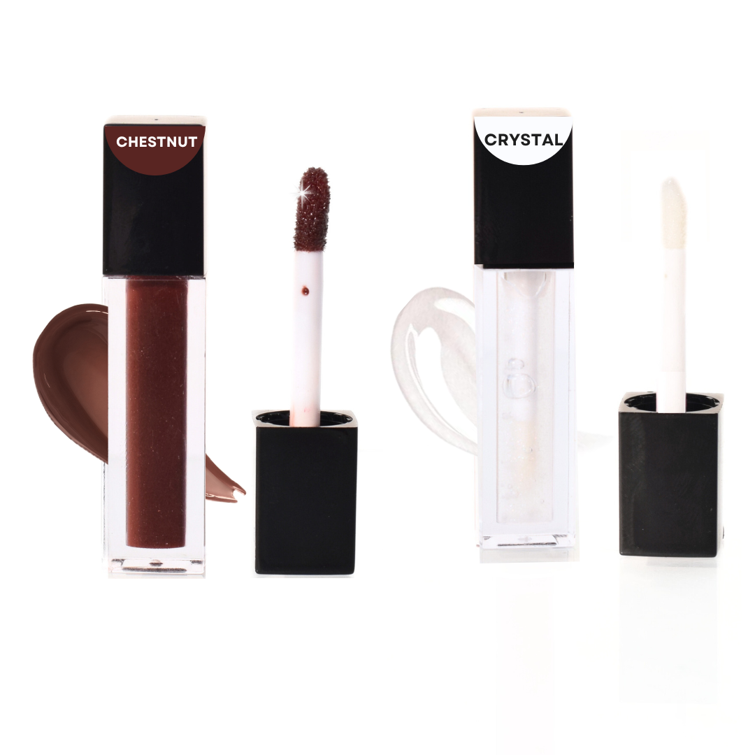 M and U chestnut clear lip gloss