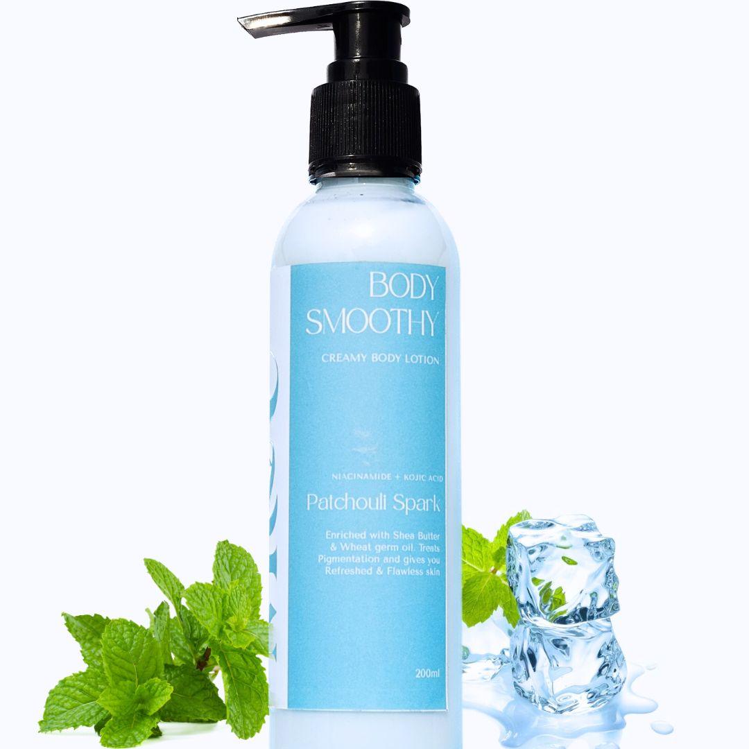 Patchouli Spark Creamy Body Lotion For Cool and Fresh Skin - M&U Skin and Beauty