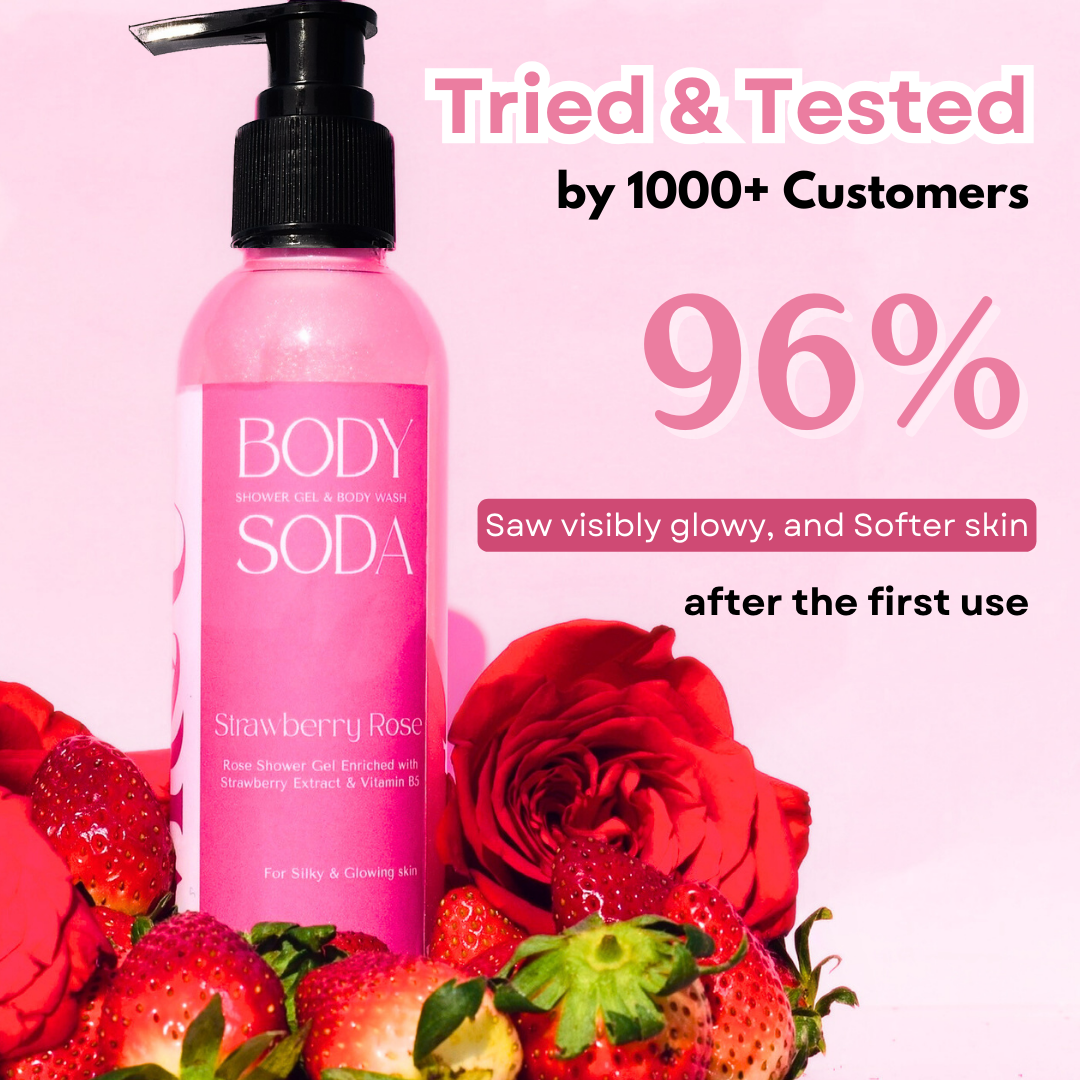 Strawberry Rose Lemon Body wash (Pack of 2)