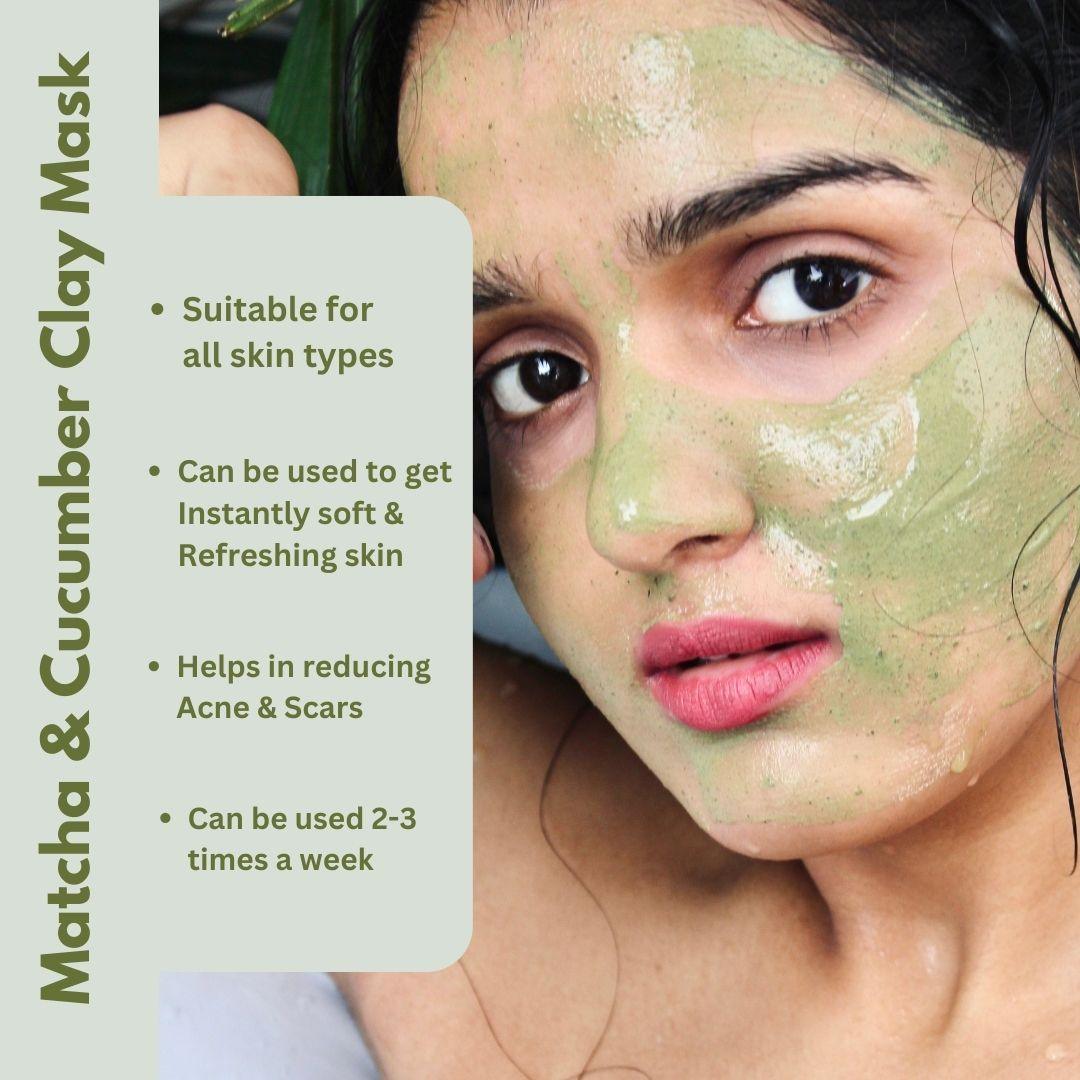 Charcoal & Matcha Face mask (Pack of 2) - M&U Skin and Beauty