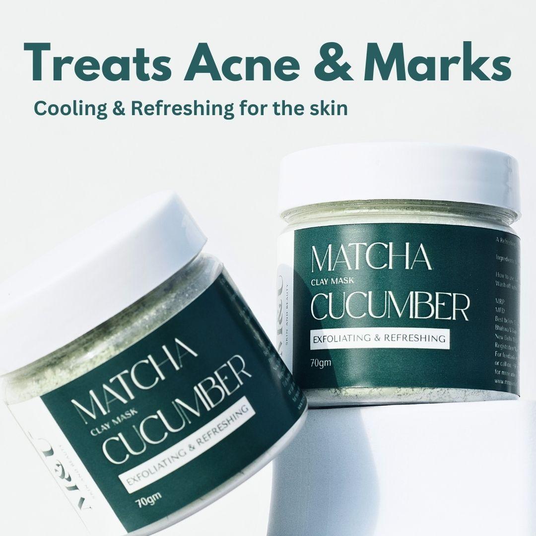 Charcoal & Matcha Face mask (Pack of 2) - M&U Skin and Beauty