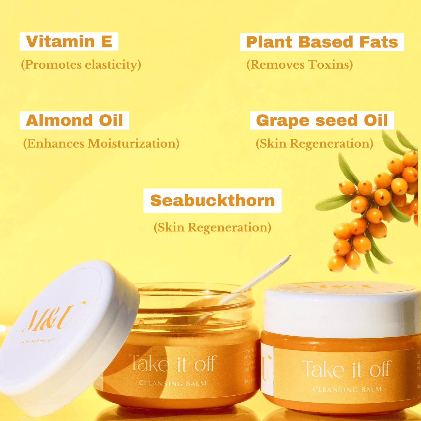 Take it off Cleansing Balm Waterproof Makeup Remover - M&U Skin and Beauty