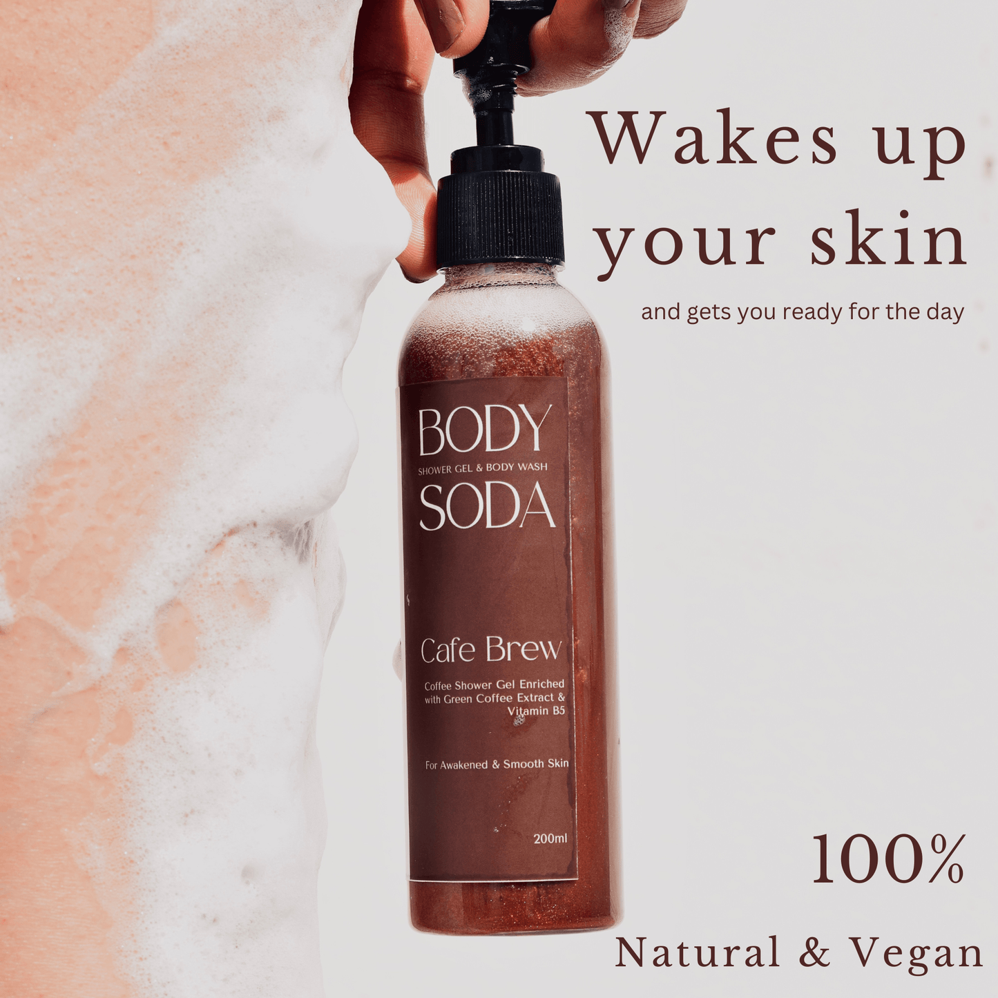 Cafe Brew Coffee Body Wash For Soft Skin - M&U Skin and Beauty