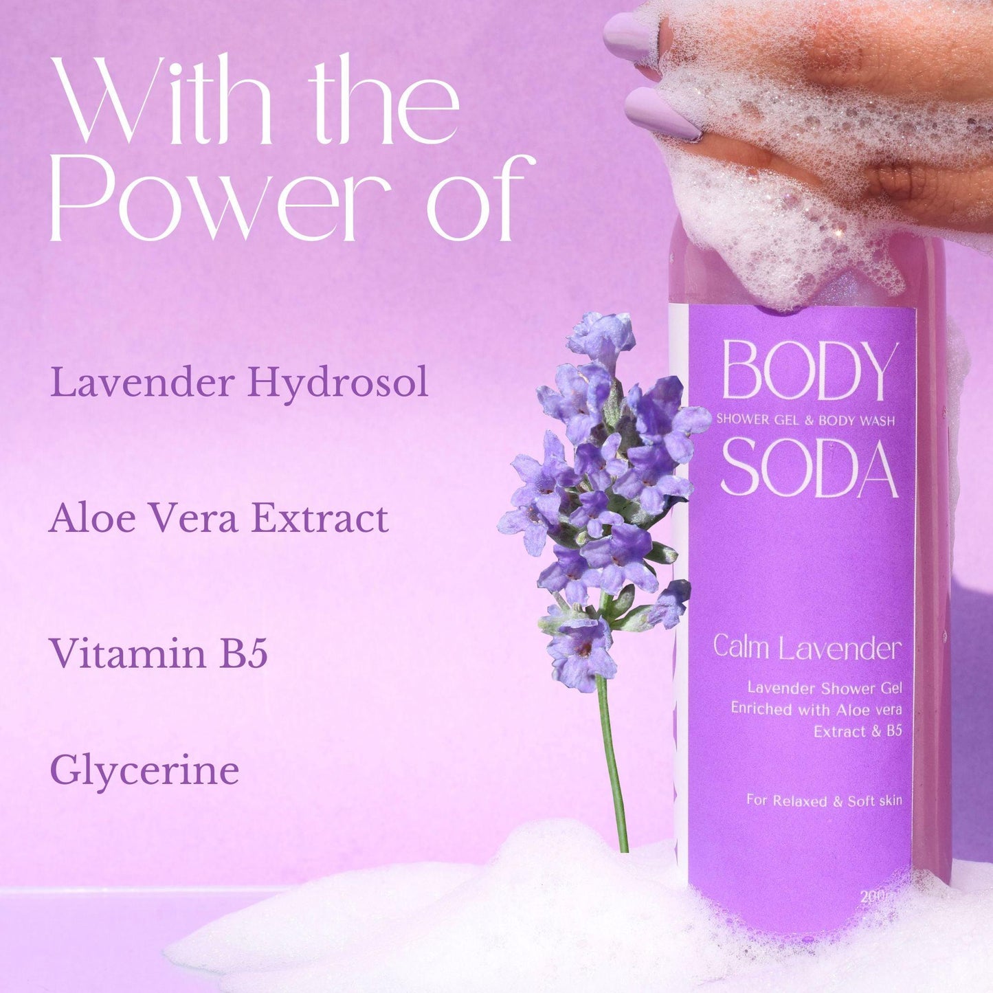 Calm Lavender Body Wash For Relaxed Skin - M&U Skin and Beauty