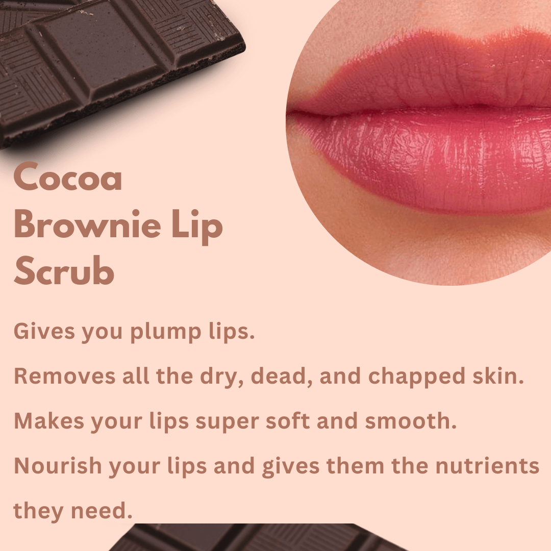 Cocoa Brownie Lip Scrub For Dry & Dark Lips - M&U Skin and Beauty