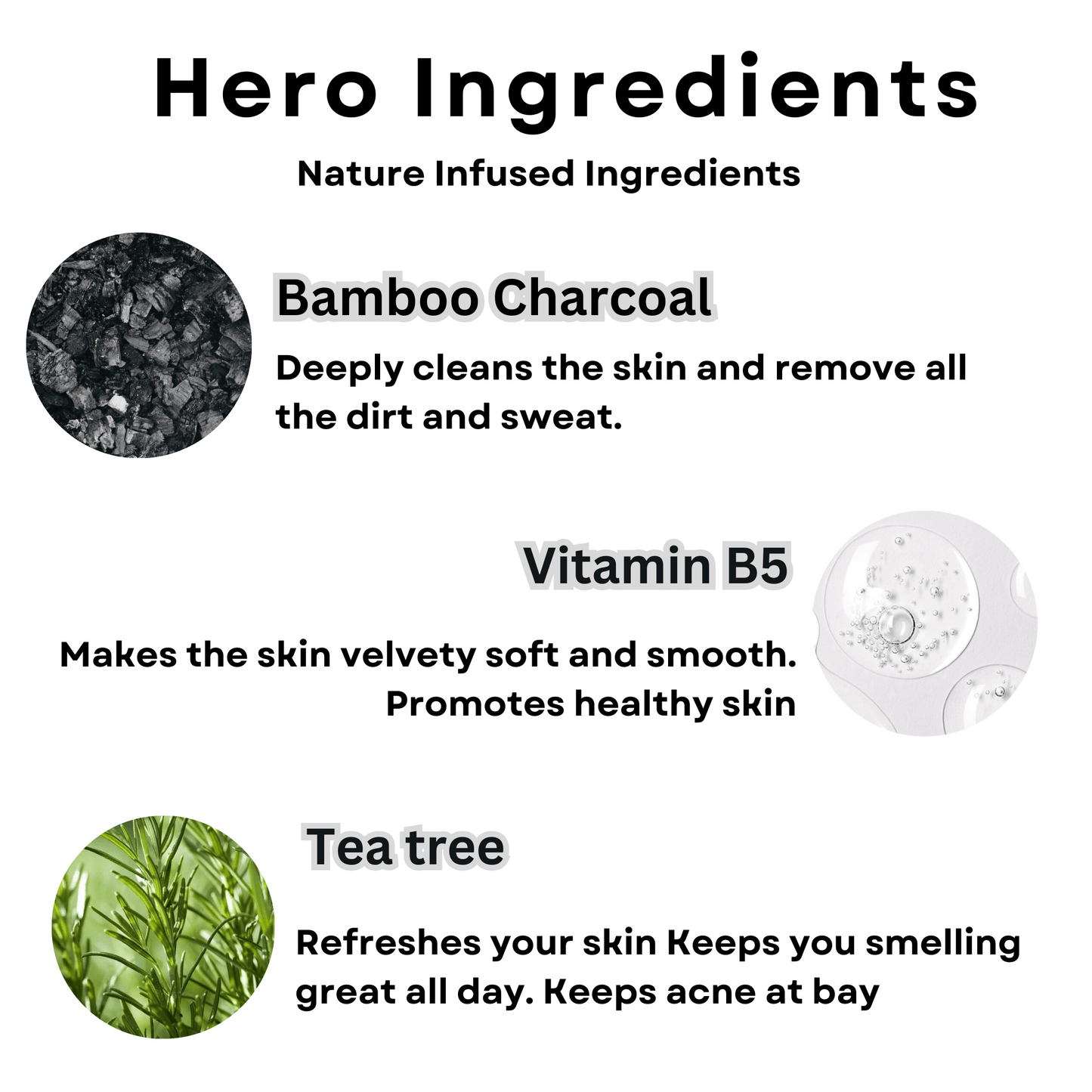 Star Night Charcoal Body wash with Tea tree for Fresh Skin - M&U Skin and Beauty