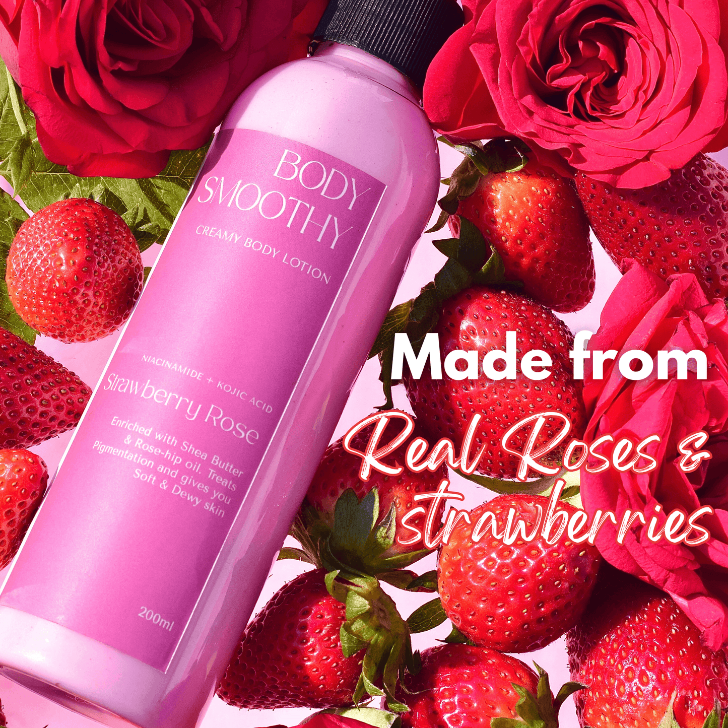 Strawberries, Lavender, & Coffee Creamy Body Lotion Trio - M&U Skin and Beauty