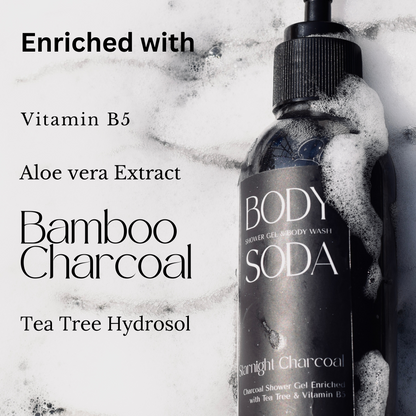 Star Night Charcoal Body wash with Tea tree for Fresh Skin