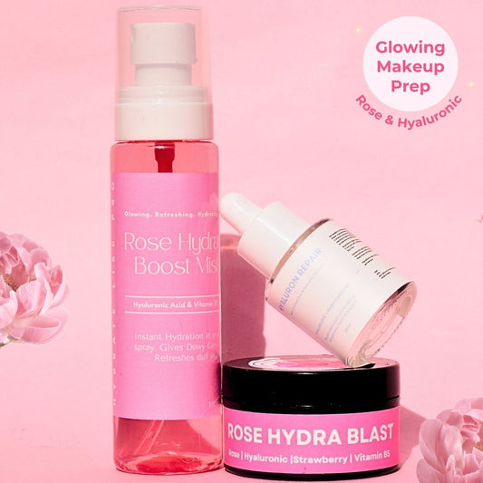 Glow Booster Makeup Prep Kit Rose & Hyaluronic Infused