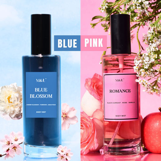 Blue & Pink Fresh Juicy Body Mist Combo