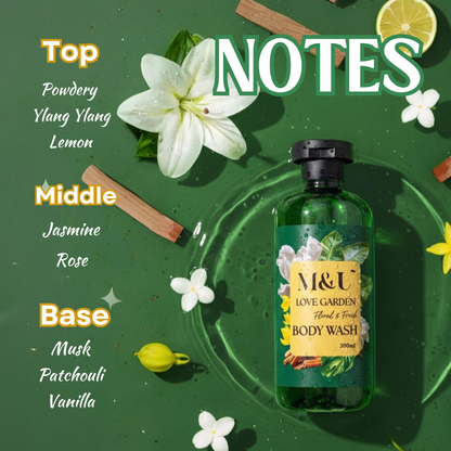 Love Garden Luxury Perfume Body Wash (Fresh & Floral 300ml)