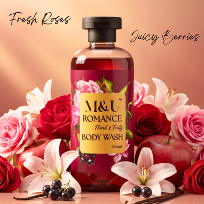Romance Luxury Perfume Body Wash (Floral & Juicy 300ml)
