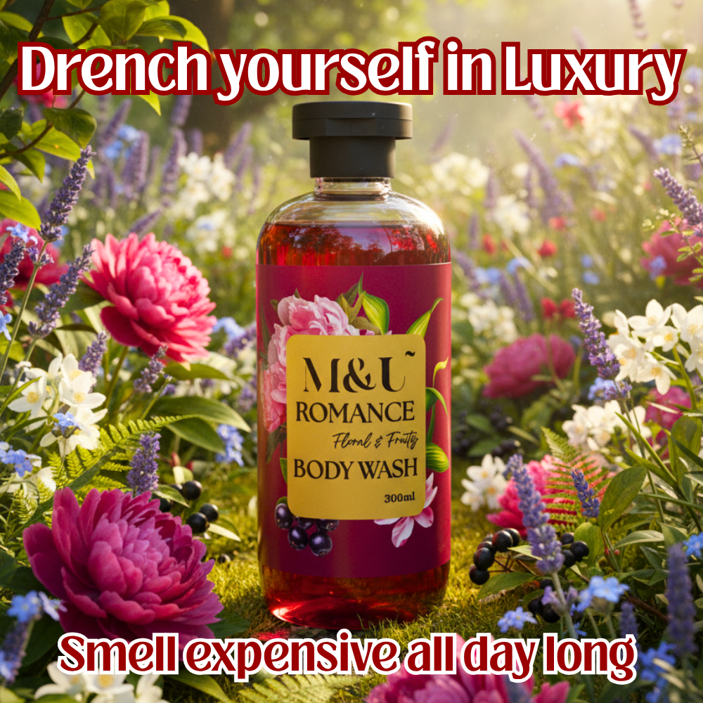 Romance Luxury Perfume Body Wash (Floral & Juicy 300ml)