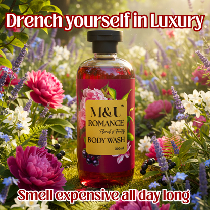 Romance Luxury Perfume Body Wash (Floral & Juicy 300ml)