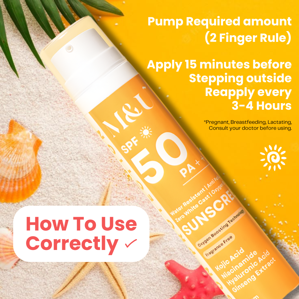 Sun Protection SPF 50+++ Oxygen Boosting Sunscreen with Ginseng & Ceramides (Pack of 2)