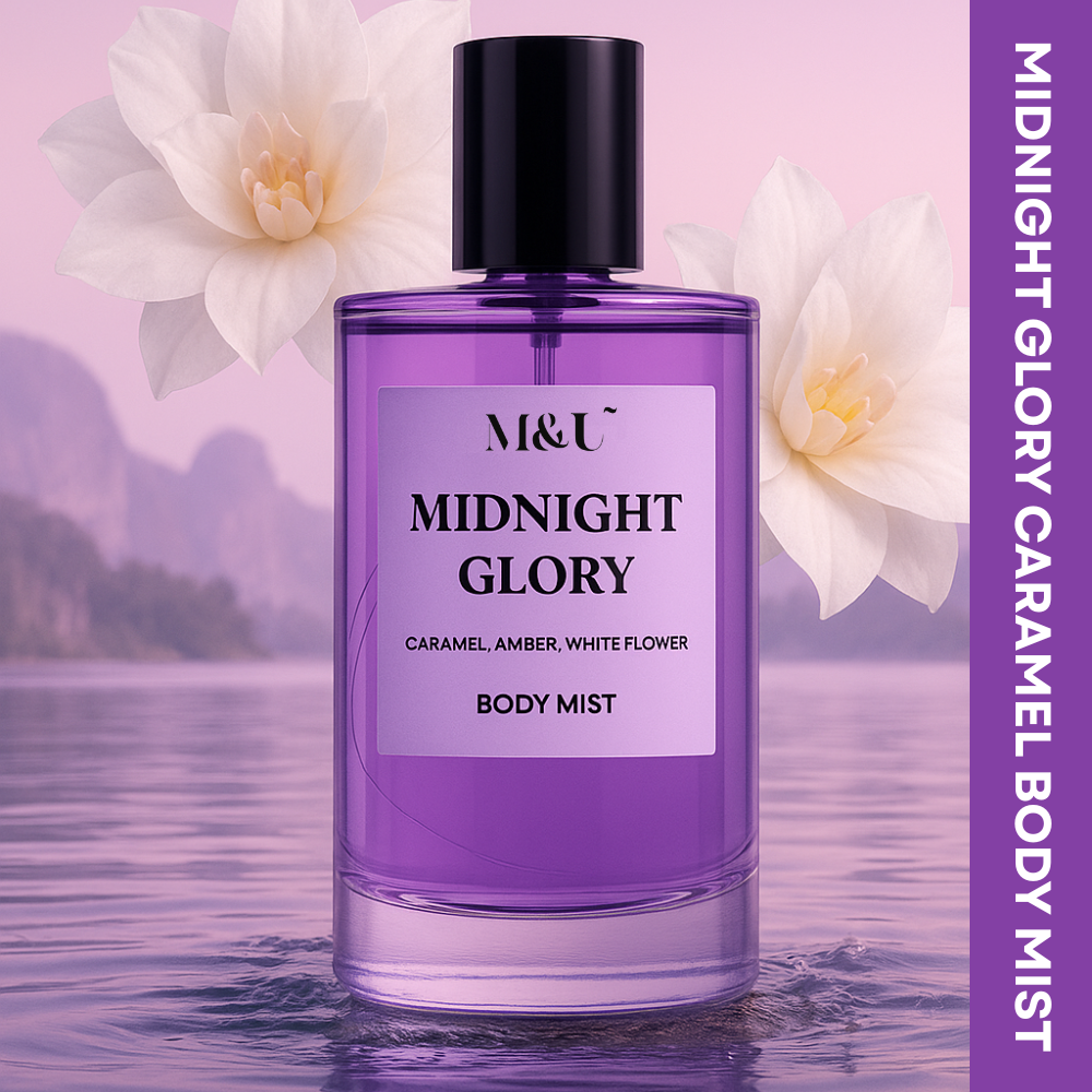 Midnight Glory Toasted Caramel & Vanilla Body Mist - M&U Skin and Beauty