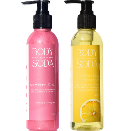Strawberry Rose Lemon Body wash (Pack of 2)