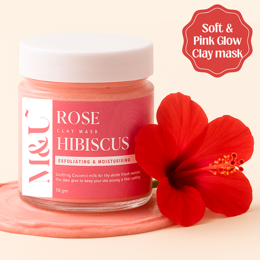 Rose & Hibiscus Moisturizing Clay Mask For Glow