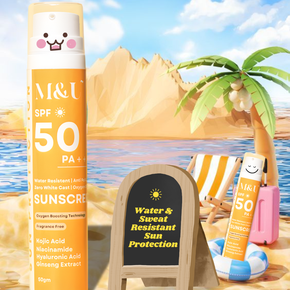 Sun Protection SPF 50+++ Oxygen Boosting Sunscreen with Ginseng & Ceramides (Pack of 2)
