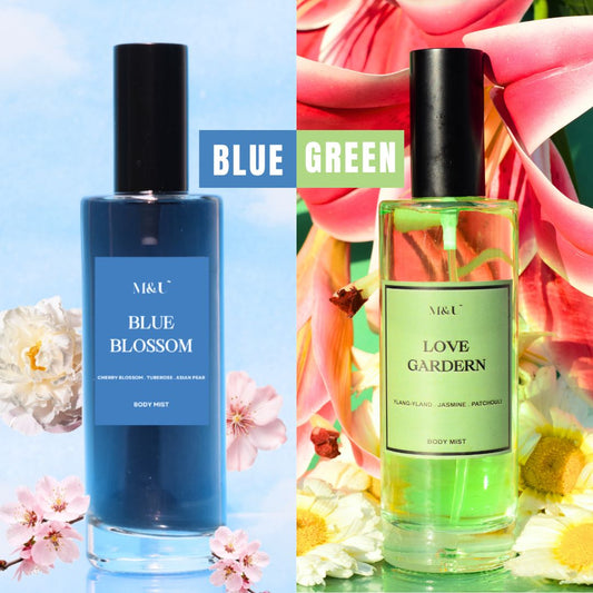 Blue & Green Fresh Floral Body Mist Combo