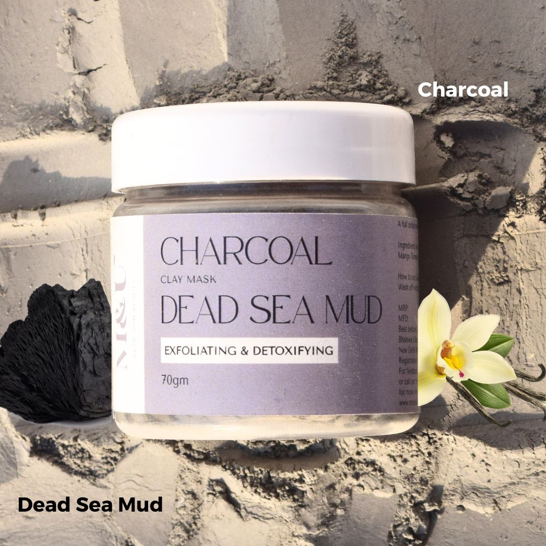 Charcoal clay mask for open pores