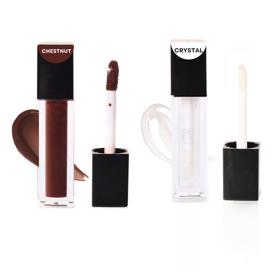 M and U chestnut clear lip gloss