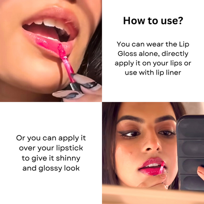 Wine Maroon Red Lip Gloss