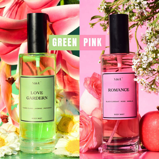 Green & Pink Fresh Juicy Body Mist Combo