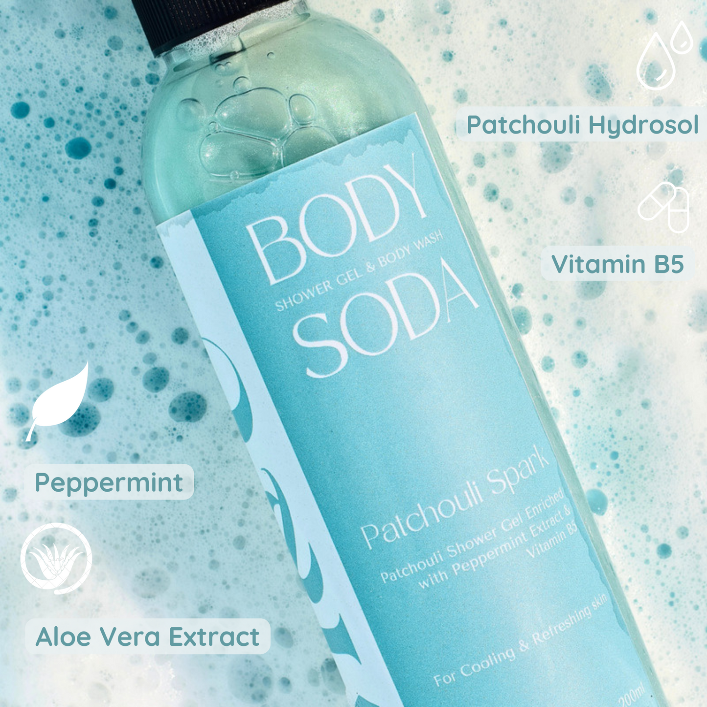 Patchouli Spark Body Wash For Cool Skin