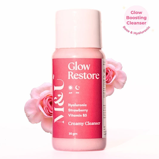 M&U glow restore creamy cleanser