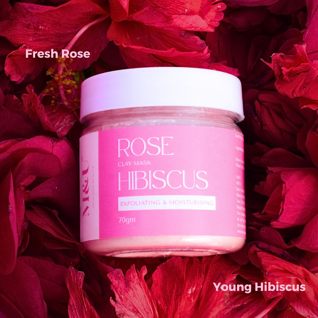 M&U Rose clay mask for dry skin