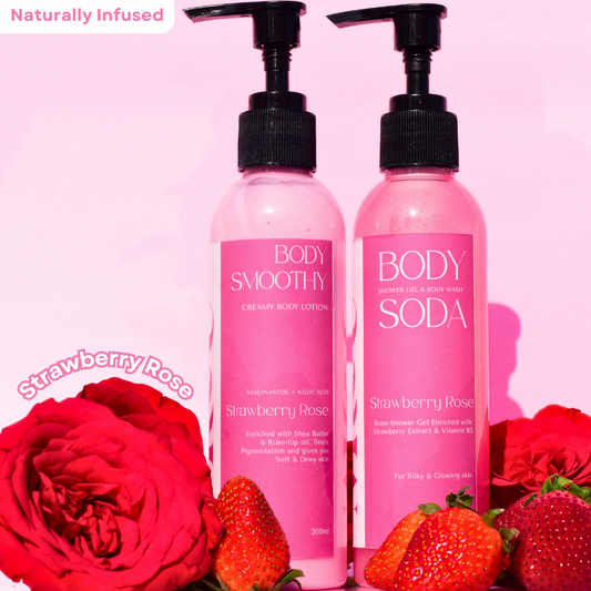 Strawberry Rose Body Care Combo