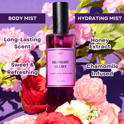 Midnight Glory Toasted Caramel & Vanilla Body Mist