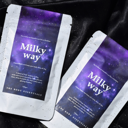 Milky Way Sparkle Body Scrub with Coffee