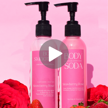 Strawberry Rose Body Wash For Glowing Skin