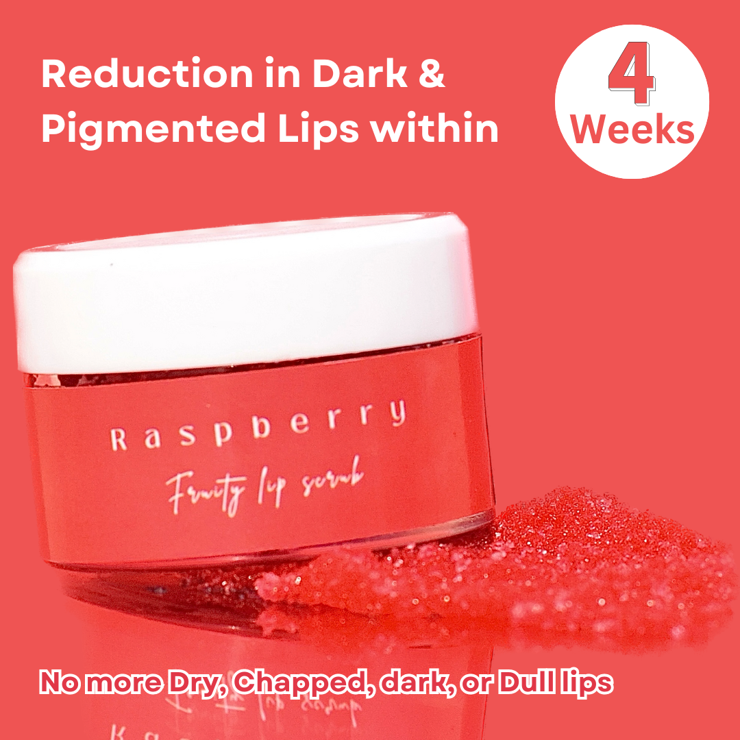 Raspberry Slush Lip Scrub to reduce Pigmentation