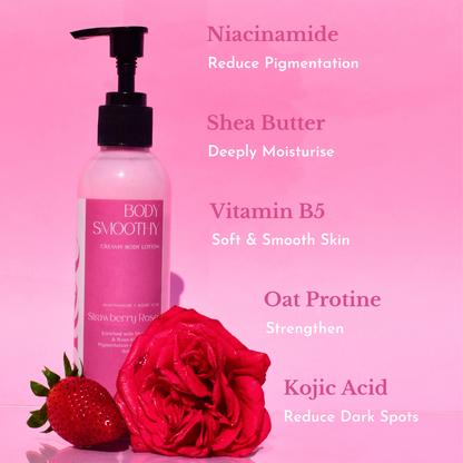 Strawberries, Lavender, & Coffee Creamy Body Lotion Trio