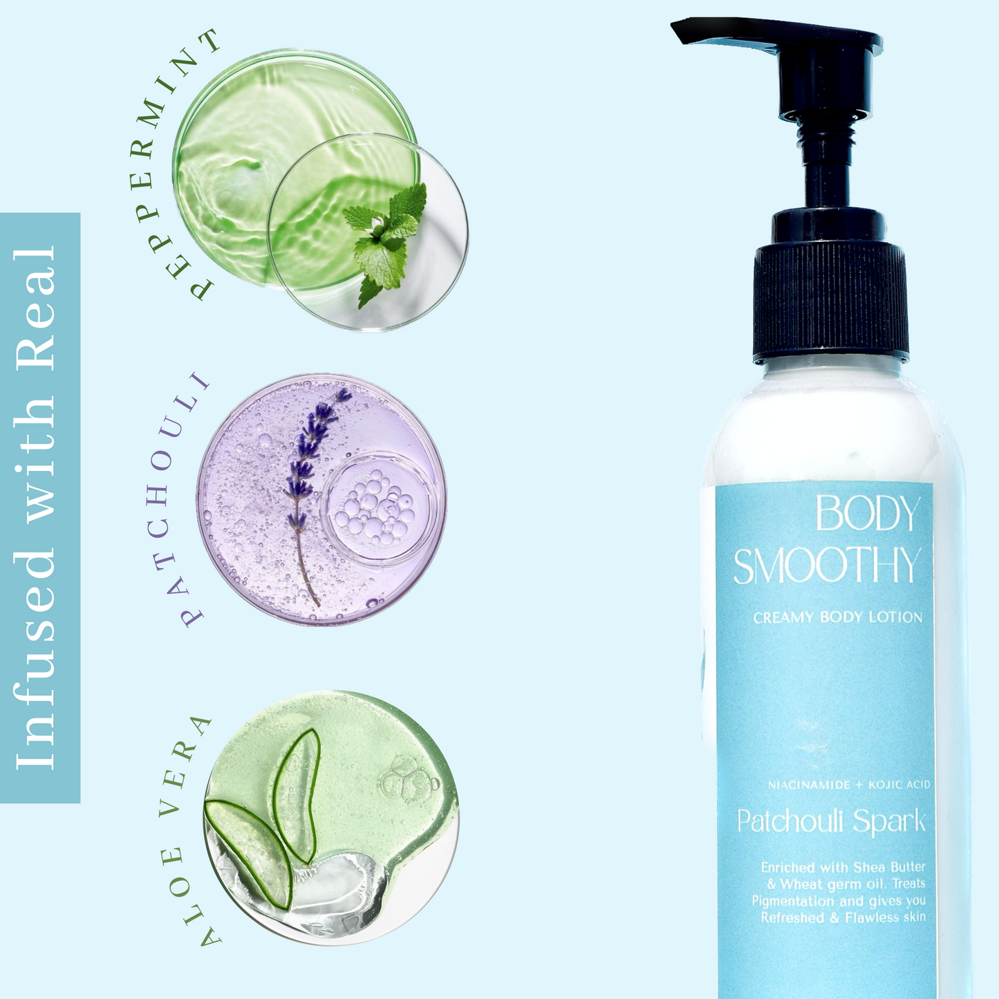 Patchouli Spark Creamy Body Lotion For Cool and Fresh Skin